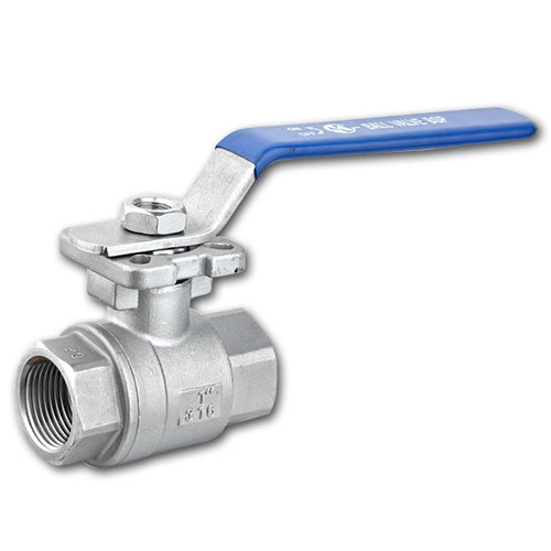 ANSI 1000WOG Thread End ISO Direct Mounting Pad 2PC Ball Valve