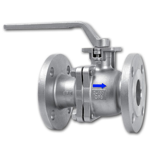 ANSI Direct Mounting Pad 2PC Flange End Ball Valve