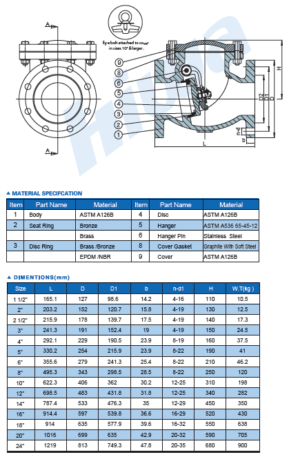 ANSI Cast Steel Check Valve