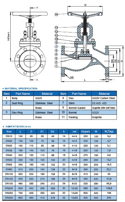 DIN Globe Valve